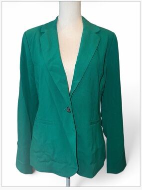 Apt. 9  Green Single-Button Blazer